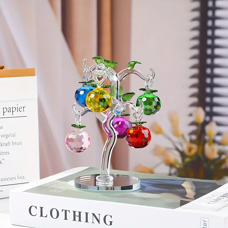 Crystal Glass Apple Tree Bonsai