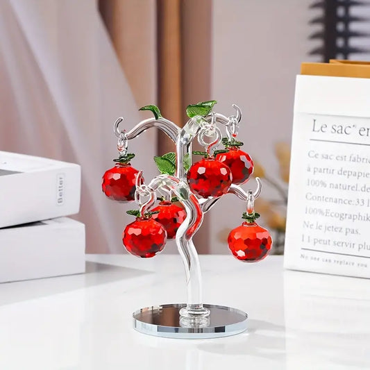 Crystal Glass Apple Tree Bonsai